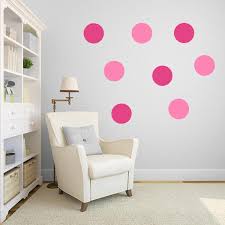 Pink Polka Dot Wall Decal Pack Wall