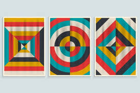 Wall Art Posters With Geometric Design