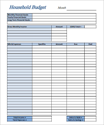 Free 10 Budget Templates In Word Excel Pdf