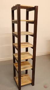 diy shoe rack tower with dowel joinery