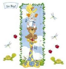 Details About Little Suzys Zoo Growth Chart Wallies Wall Murals Wallpaper Ladybug Turtle Decor