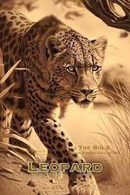 African Wall Decor Art Leopard Big Five