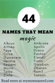 what are names that mean magic 117
