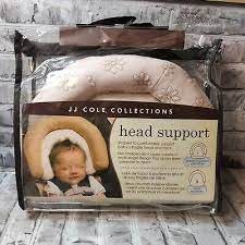 Baby Seat Head Support Pink Cream Vgc
