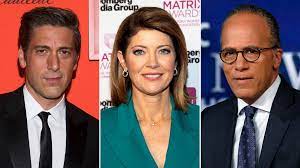 Anchors David Muir, Norah O'Donnell and ...