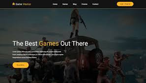 Game Warrior A Free Gaming Website Template Best Free