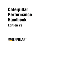 Pdf Caterpillar Performance Handbook Edition 29 Manuel