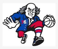 Then take a look at the court. Philadelphia 76ers Logos Iron Ons Ben Franklin 76ers Logo Png Image Transparent Png Free Download On Seekpng