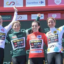 Vuelta Femenina: Anna Henderson in red jersey after opening team time trial  | Cycling | The Guardian