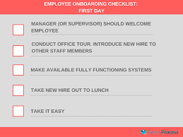 employee onboarding checklist first