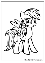 rainbow dash coloring pages 100 free
