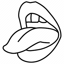 svg mouth open tongue out sticking