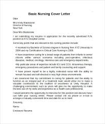 Nursing Cover Letter Sample Musiccityspiritsandcocktail Com