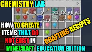 minecraft education edition crafting
