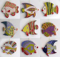 Handmade Ceramic Fish Decorative Wall