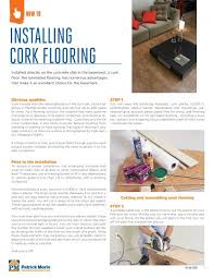 Installing Cork Flooring Patrick Morin