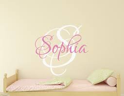 Name Monogram Wall Decal Personalised