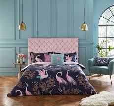 Crane Bed Linen Luxury Navy Bedding