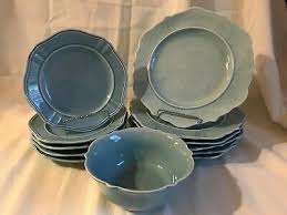 Our collections include stoneware dinnerware, bone china dinnerware, porcelain dinnerware and more! Wellsbridge Dinnerware Mocha Lot Of Four Threshold Wellsbridge Stoneware Aqua 10 5 Scalloped Dinner Plates 40 00 Picclick Find Many Great New Used Options And Get The Best Deals