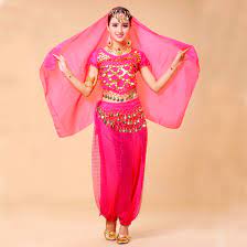 Восточный костюм для индийского танца цвет розовый купить в  kaskad-prazdnik.ru за 4500 руб.