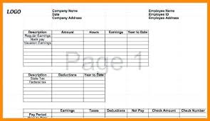 Pay Stub Format In Excel Pay Stub Template Pay Stub Pay Stub