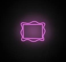 pink frame neon sign echo neon 1 led