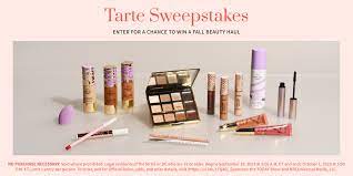 enter our tarte sweepstakes for the