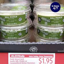 I made a few batches before i found the combination of ingredients that were the right balance of tangy, salty, garlicky, dilly and with the best dill pickles! Aldi Is Selling Tubs Of Dill Pickle Hummus