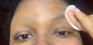 cover your eyebrows with a glue stick