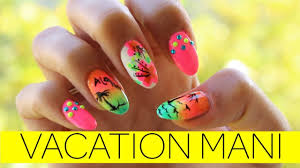 how to tropical neon nails hawaii