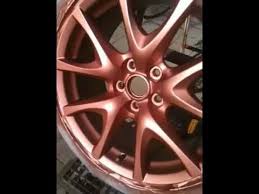 rx8 wheel copper diy paint 1st coat