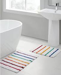 vcny home rainbow stripe 2 pc bath rug