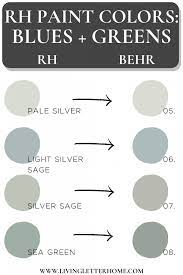 rh paint matched to behr paint colors