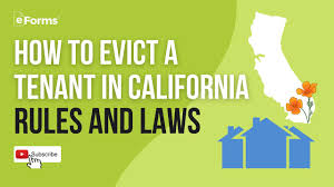 how to evict a tenant in california