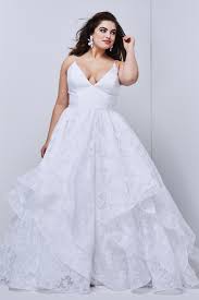 Wtoo 10207 Langdon V Neck Plus Size Wedding Dress