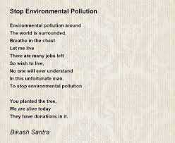 stop environmental pollution poem
