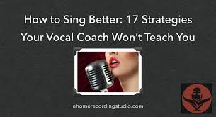 The thing is, when you sing it, it doesn't have to perfect. How To Sing Better 16 Strategies Your Vocal Coach Won T Teach You
