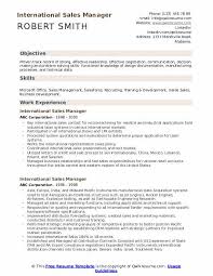 Are the resume standards the same around the globe? International Sales Manager Resume Samples Qwikresume