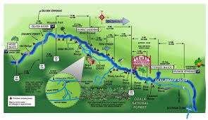 The Ocklawaha River Map Ocklawaha Canoe Outpost And Resort