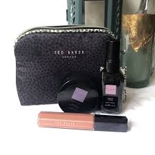 ted baker cosmetic bag 3 piece gift set