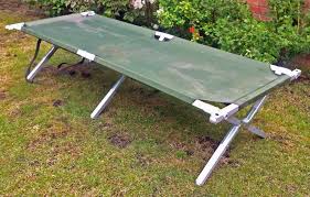 Military Issue Folding Camp Bed