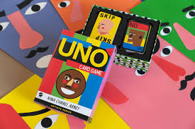 The uno command cards direct the game by telling players when to trade hands, discard, reverse the playing order, or skip a player. Play A Game Of Uno With Nina Chanel Abney S New Deck Featuring Her Bold Energetic Style Colossal