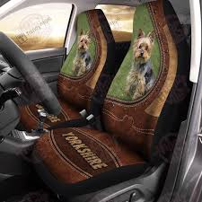 Yorkshire Terrier Leather Pattern Car