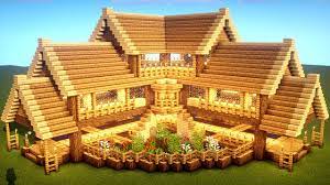 Minecraft players are always on the hunt for inspiration for their new survival house builds. Easy Minecraft Large Oak House Tutorial How To Build A Survival House In Minecraft 33 Youtube