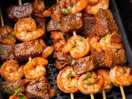 steak and shrimp kabobs in air fryer recipe