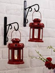 Homesake Red Wall Candle Holders