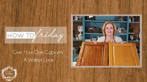 oak cabinets look like walnut