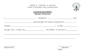 Employee Handbook Acknowledgement Form Template