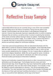 Find out how to structure this kind of essay so that it is evaluated positively. Example Of Reflective Essay That Really Stand Out By Sample Essay Medium