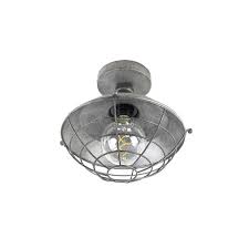Industrial Ceiling Lamp Antique Silver